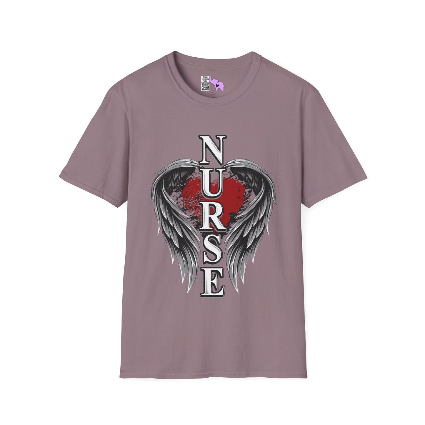 Nurse Heart & Angel Wings Adult T-shirt