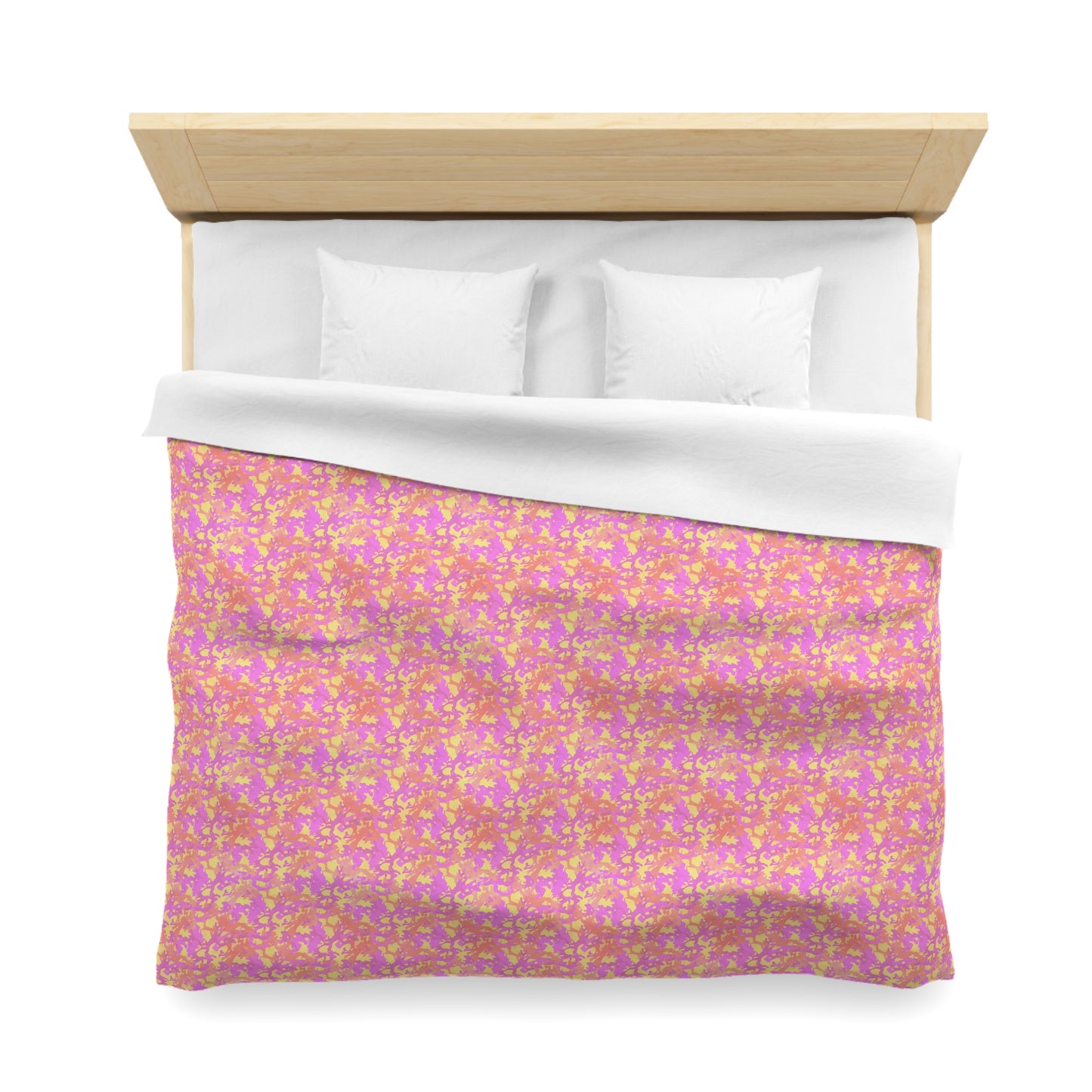 Sunset Sorbet Camo Microfiber Duvet Cover