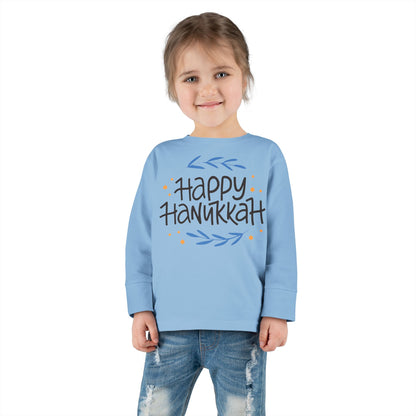 Happy Hanukkah 2 Toddler Long Sleeve Tee