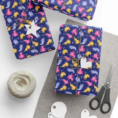 Axolotl Lagoon Wrapping Paper