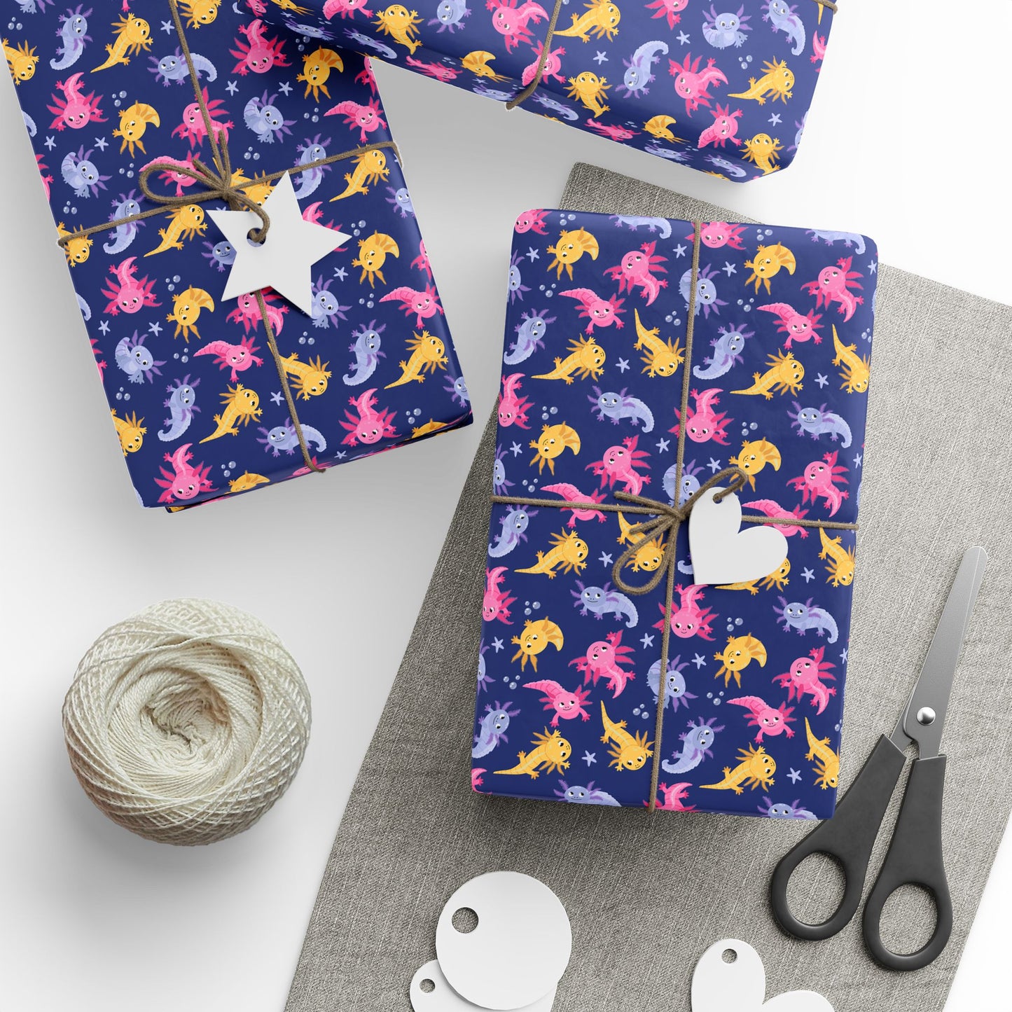 Axolotl Lagoon Wrapping Paper
