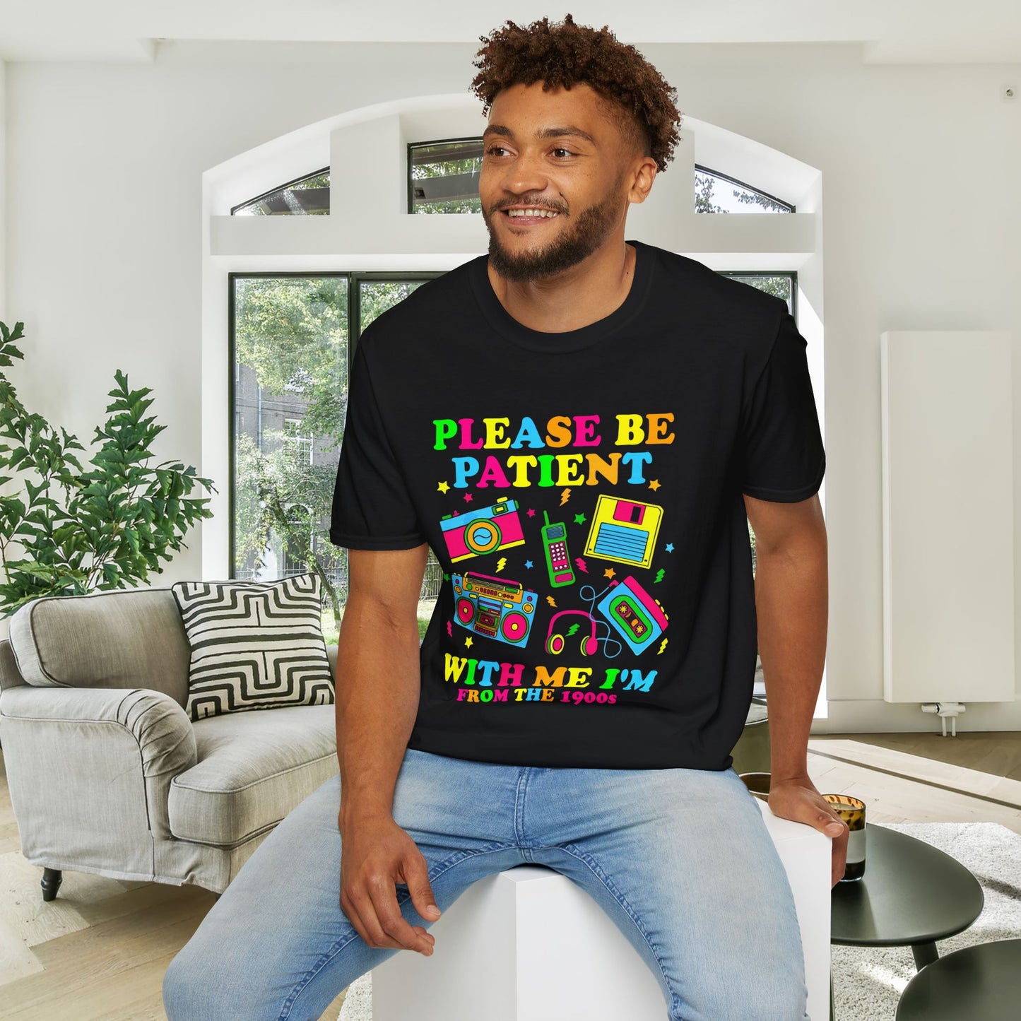 Please Be Patient With Me I'm From The 1900's (90s style) Adult T-shirt
