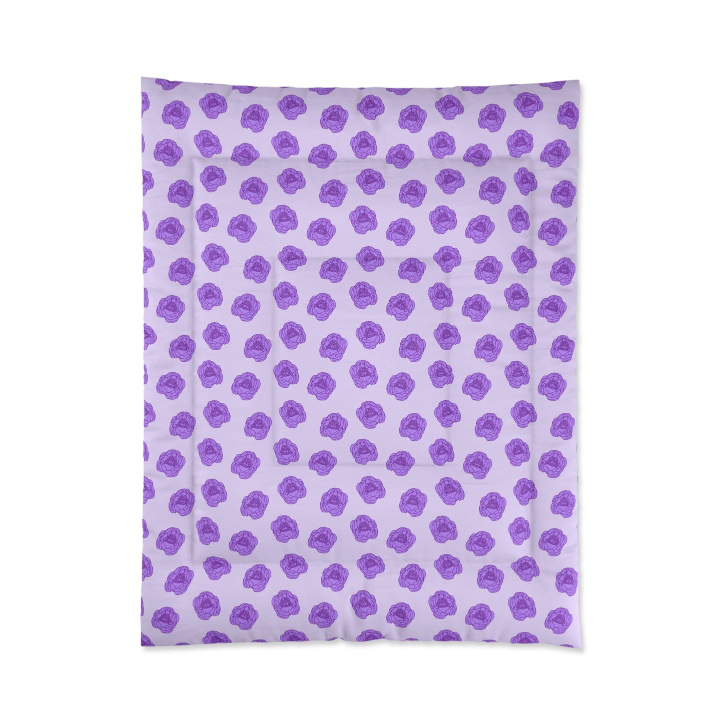 Lilac Mist Peonies Basic Bedding Set