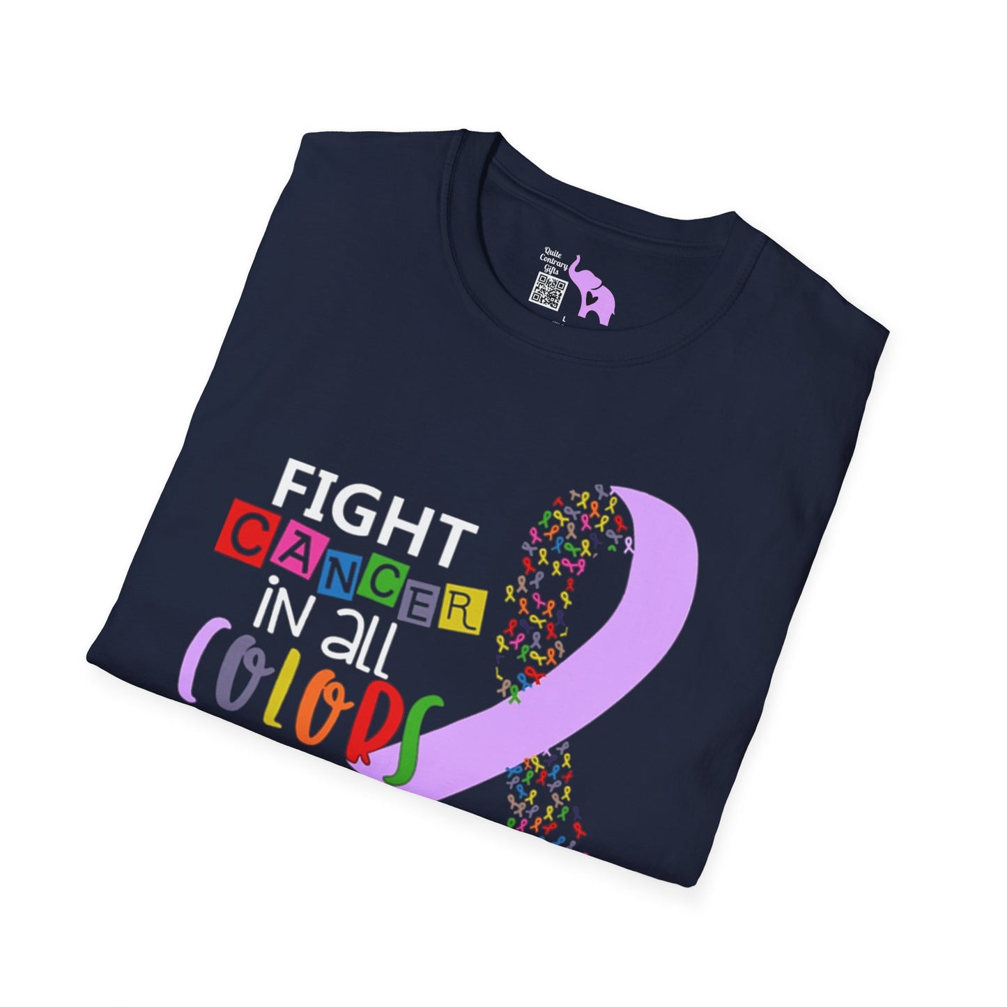 Fight Cancer in All Colors 14 Adult T-shirt