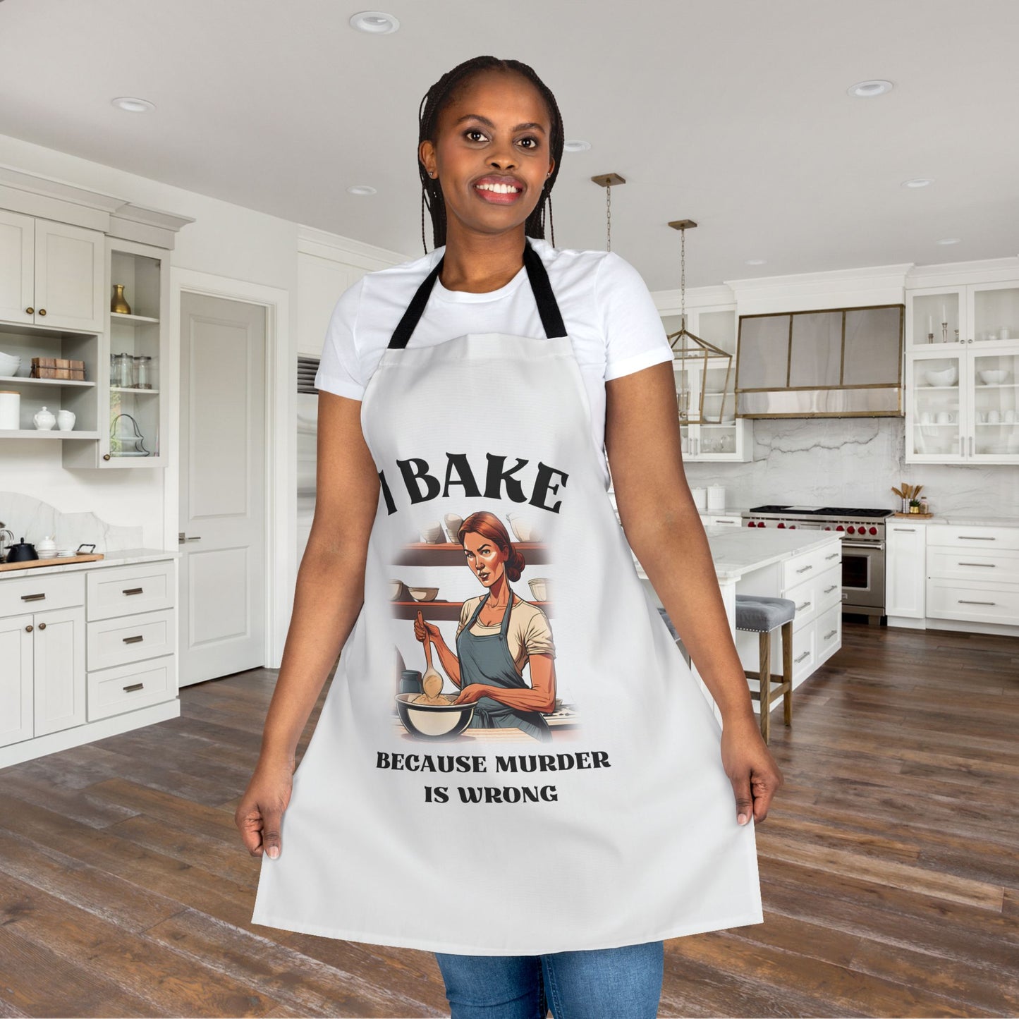 I Bake Because Murder is Wrong Apron