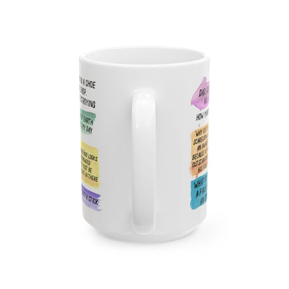 Dad's Emergency Jokes Ceramic Mug, (11oz, 15oz)