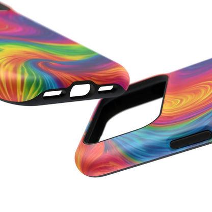 Tie Dye Color Swirl MagSafe® Compatible Tough Case for iPhone