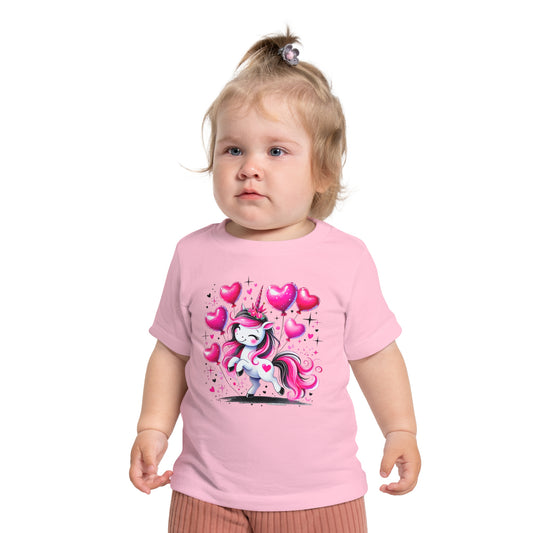 Pink & Black Unicorn Infant T-Shirt