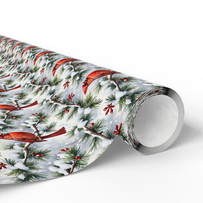 Cardinal Winter Elegance Wrapping Paper