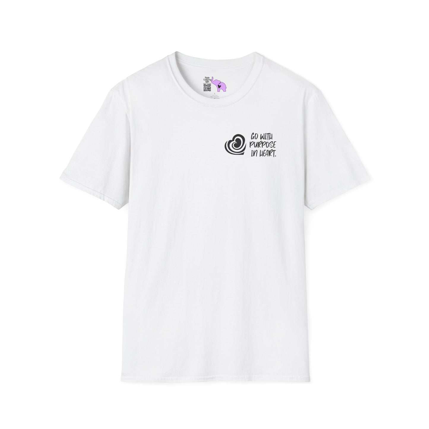 "Go With Purpose In Heart" Hinckley Quote Adult T-shirt