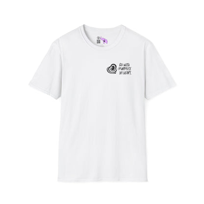"Go With Purpose In Heart" Hinckley Quote Adult T-shirt