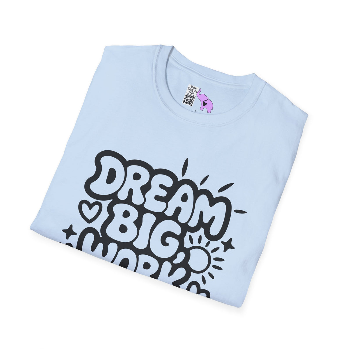 Dream Big Work Hard (Hearts) Adult T-shirt