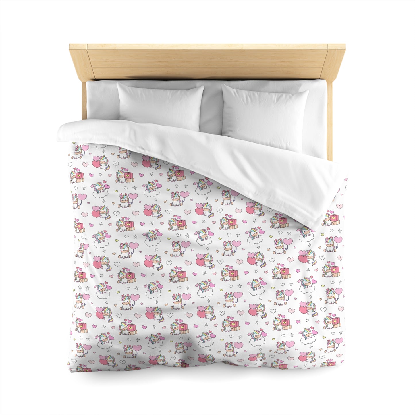 Unicorns of Love Microfiber Duvet Cover