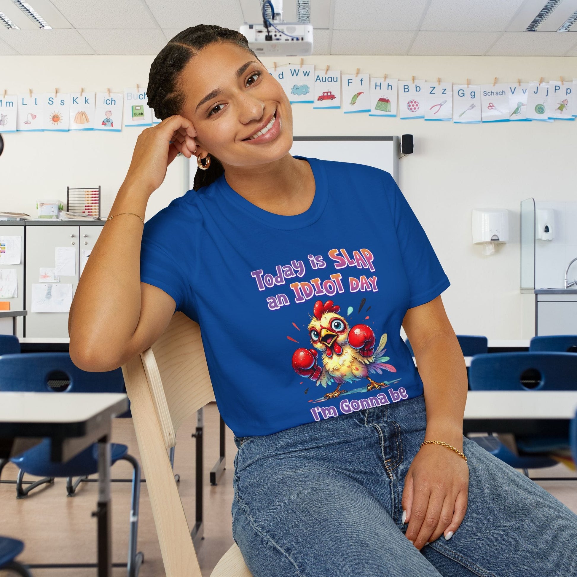 Today is Slap an Idiot Day I'm Gonna Be Busy Adult T-shirt