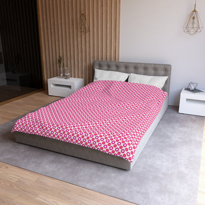Rosy Star Garden Microfiber Duvet Cover