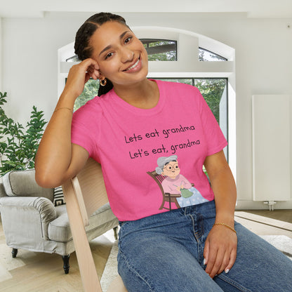 Lets Eat Grandma Good Grammar Saves Lives Adult T-shirt