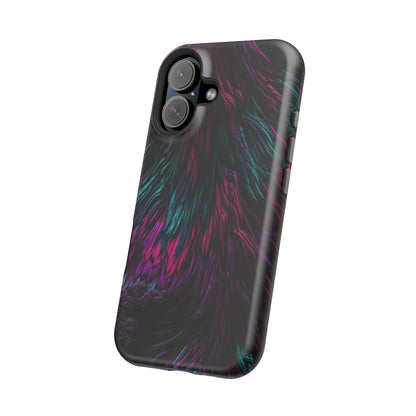 Pink Orchid Feathers MagSafe® Compatible Tough Case for iPhone