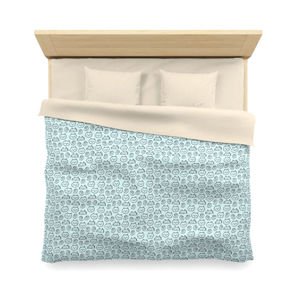 Cat Lovers Microfiber Duvet Cover