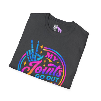 My Joints Go Out More Than Me Adult T-shirt