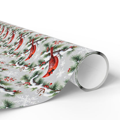 Cardinals of Christmas Morning Wrapping Paper