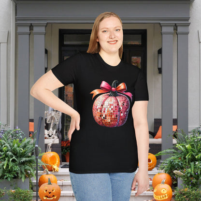 Disco Pumpkin Adult T-shirt