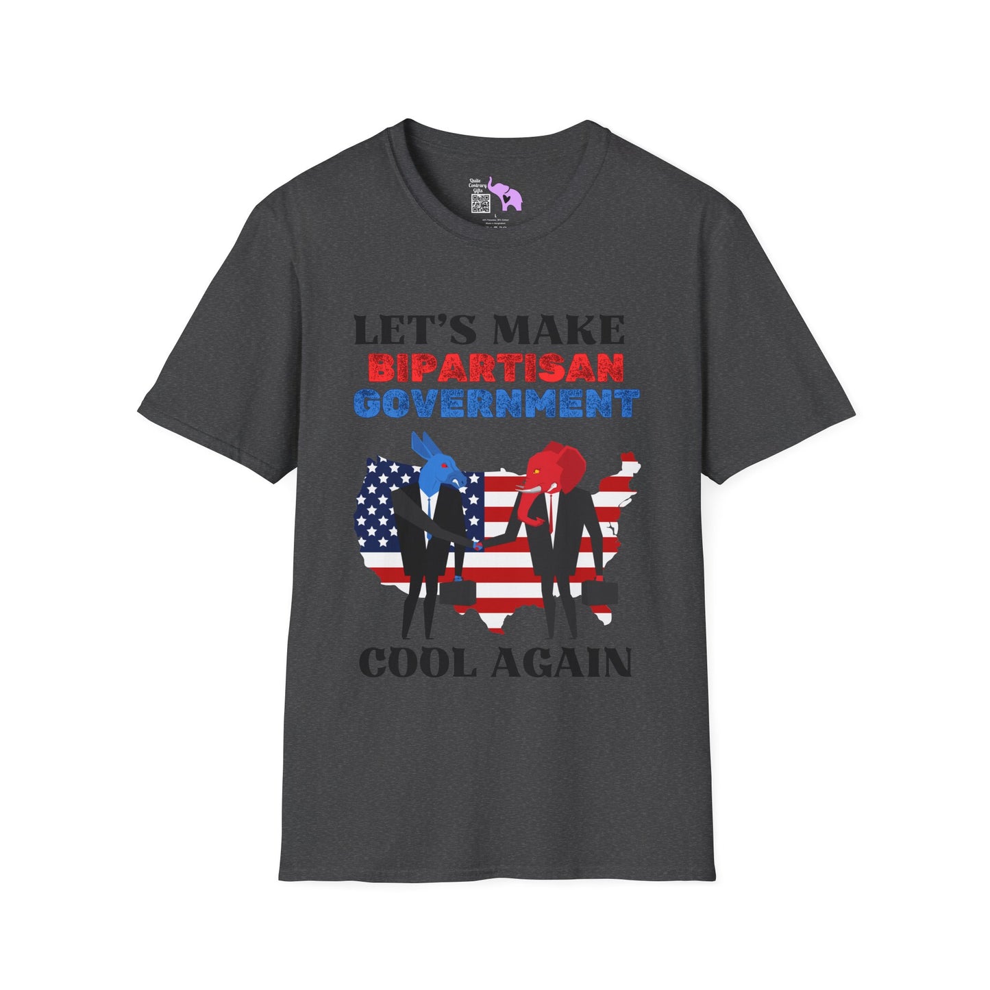 Let's Make Bipartisan Government Cool Again Again Adult T-shirt