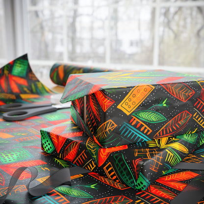 Kujichagulia Waves Kwanzaa Wrapping Paper