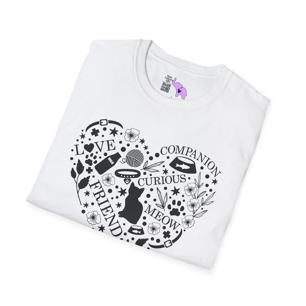 Cats Fill My Heart Adult T-shirt