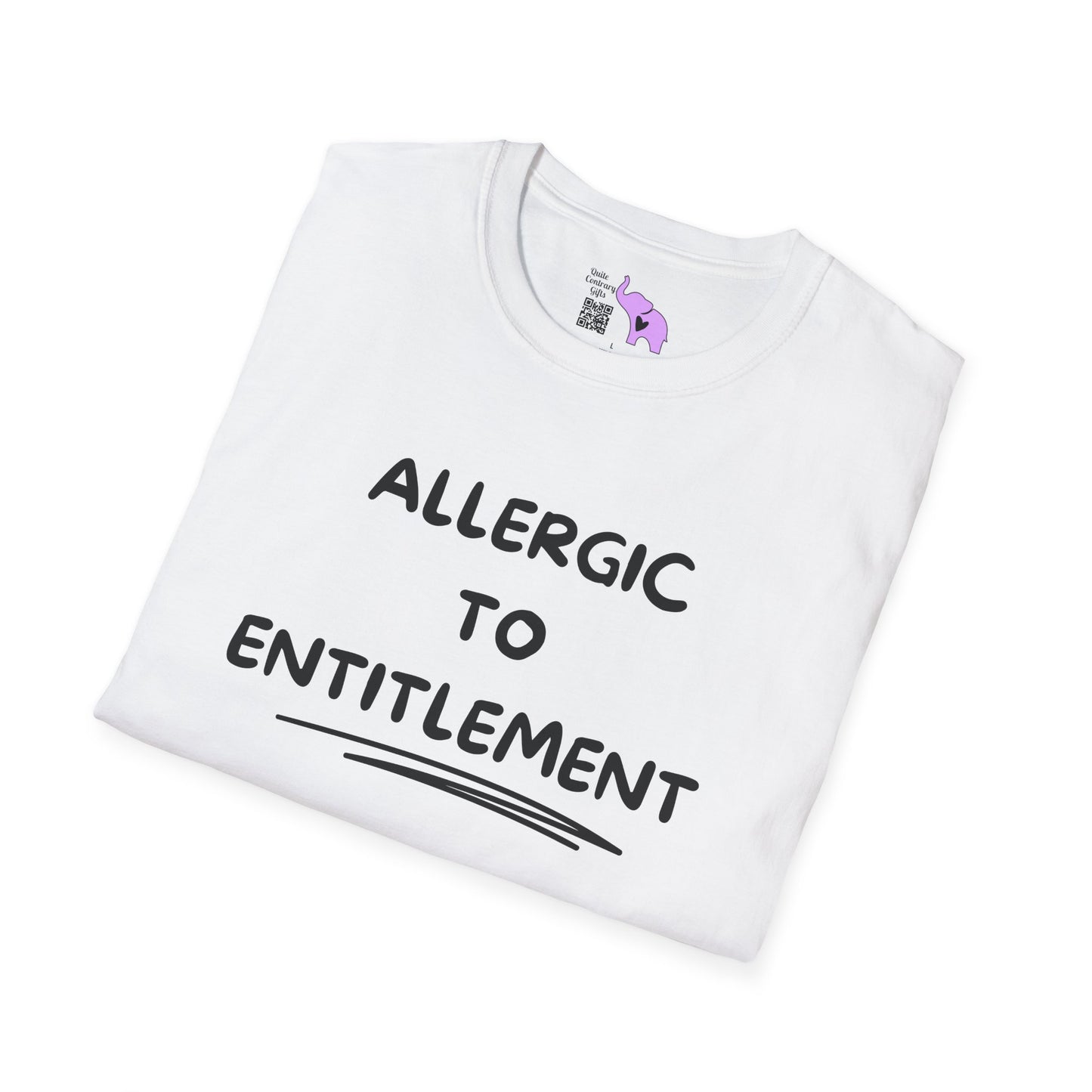 Allergic To Entitlement Adult T-shirt