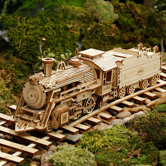 3D Wooden Puzzle of Train, Jeep, Semi Truck, or Racing Car