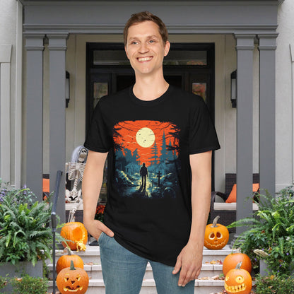 Creepy Cemetery 7 Adult T-shirt