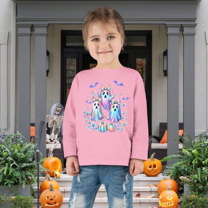 Haunted in Pastels Toddler Long Sleeve Tee