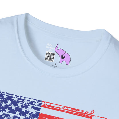 Gun Flag Adult T-shirt