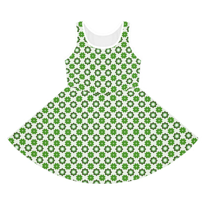 Emerald Star Garden Girls' Sleeveless Sundress