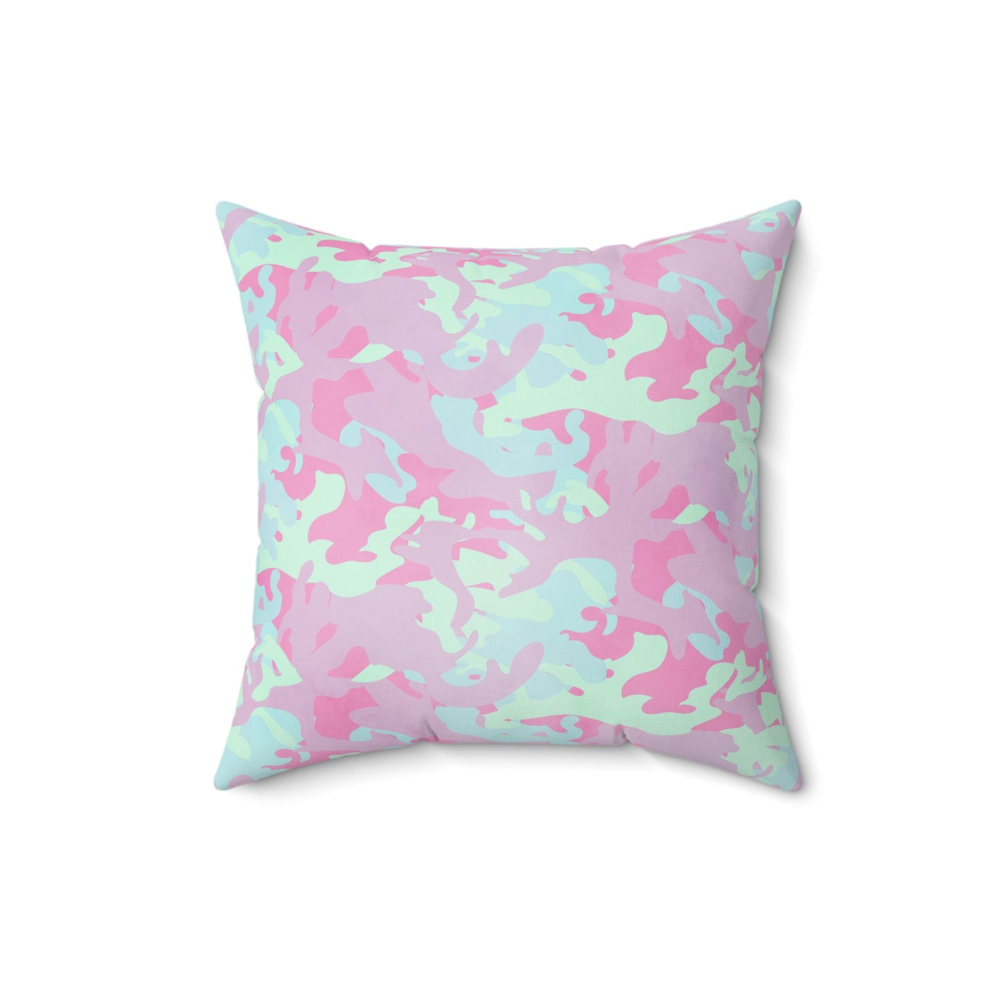 Berry Sorbet Camo Throw Pillow