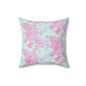Berry Sorbet Camo Throw Pillow