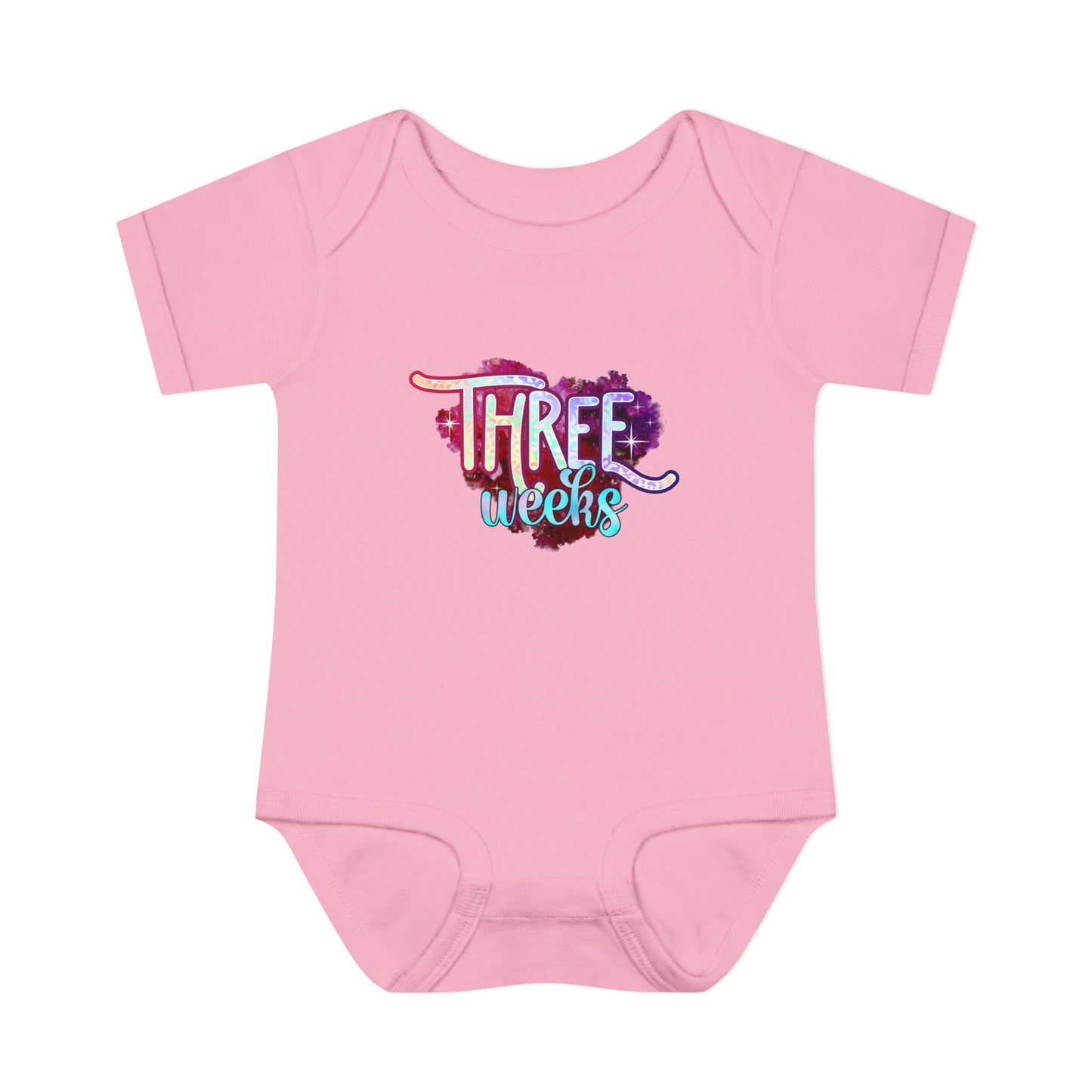 Stardust Baby Milestone Bodysuit-Three Weeks