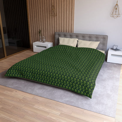 Emerald Canopy Frogs Microfiber Duvet Cover