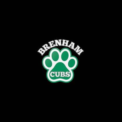 Brenham Paw Pride, White Decal