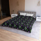 Amethyst & Lime Fracture Microfiber Duvet Cover
