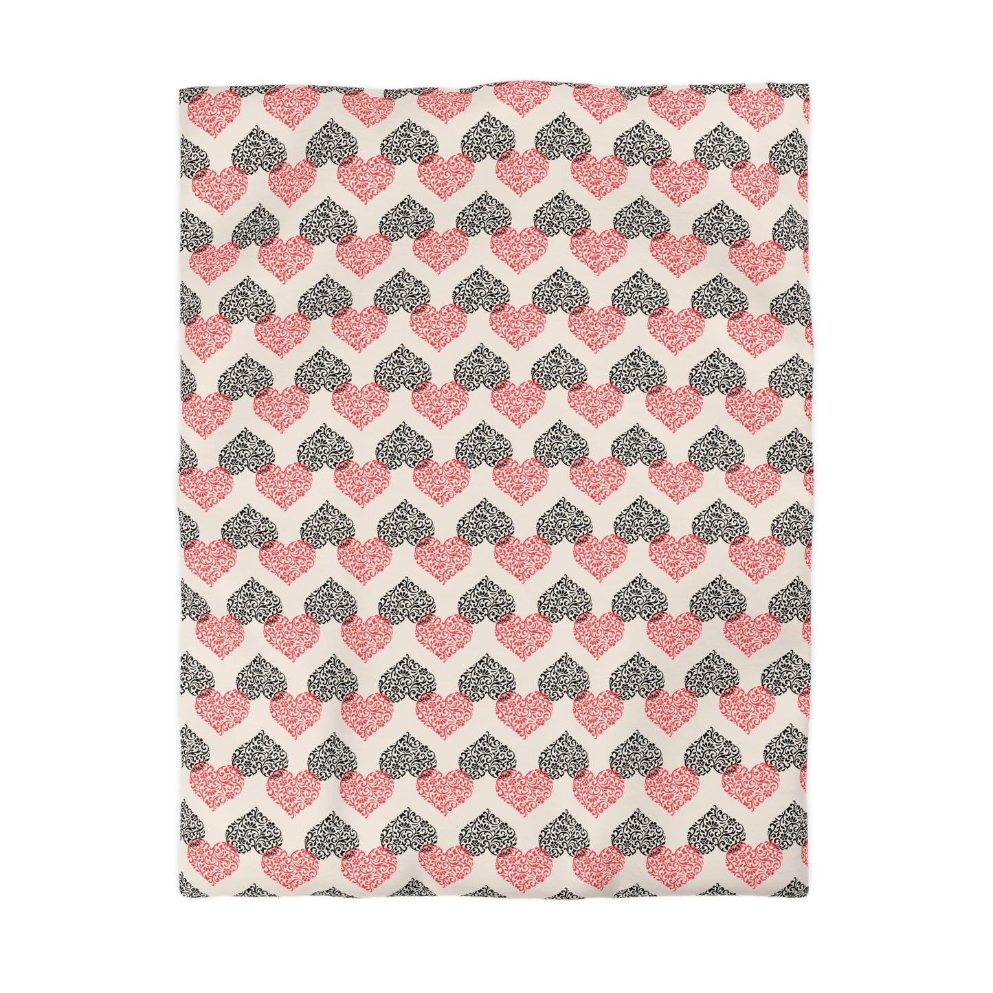 Rustic Hearts Microfiber Duvet Cover