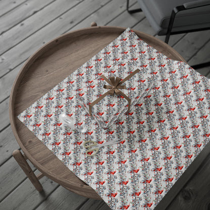 Crimson in the Snow Wrapping Paper