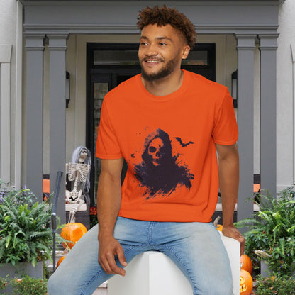 Creepy Death Skull Adult T-shirt