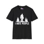 Bigfoot: I Hate People Adult T-shirt