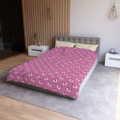 Blush Flutter Microfiber Duvet Cover