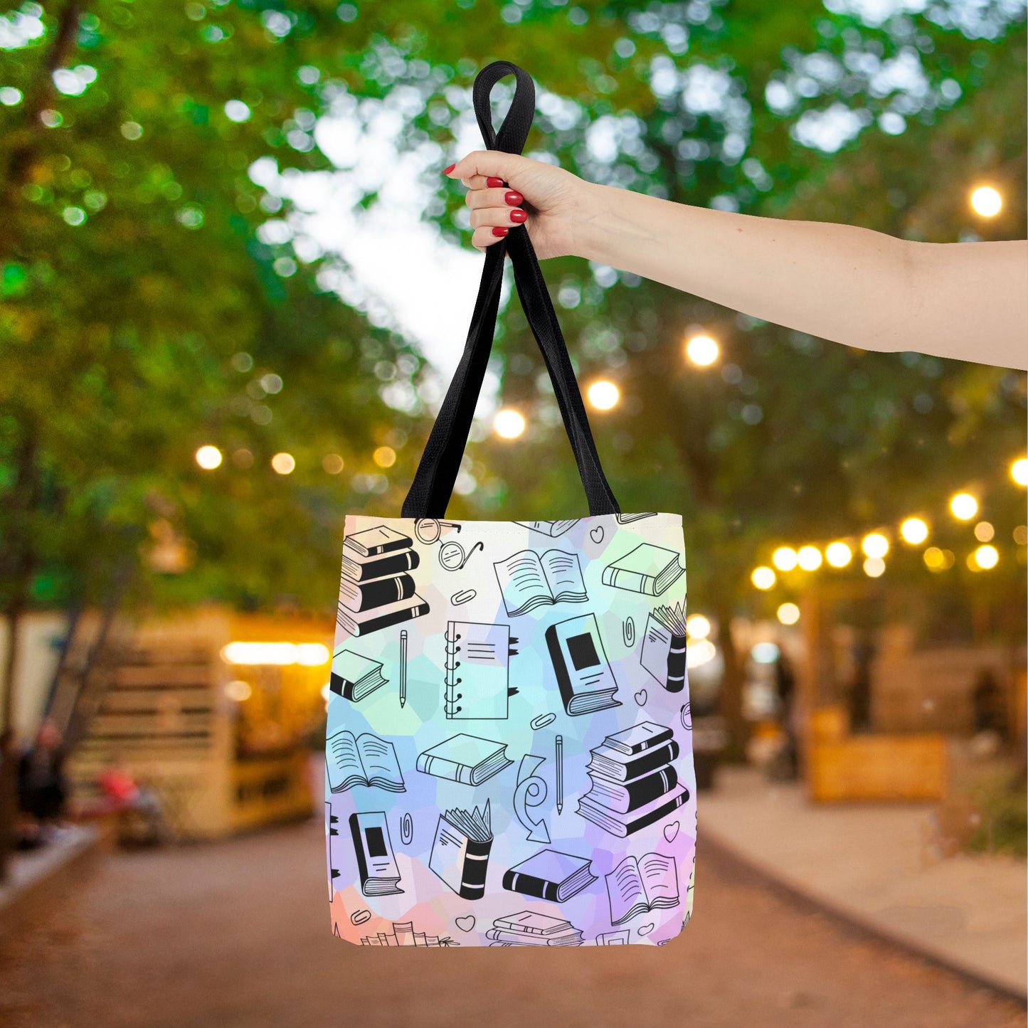 Colorful Chapters Canvas Tote Bag