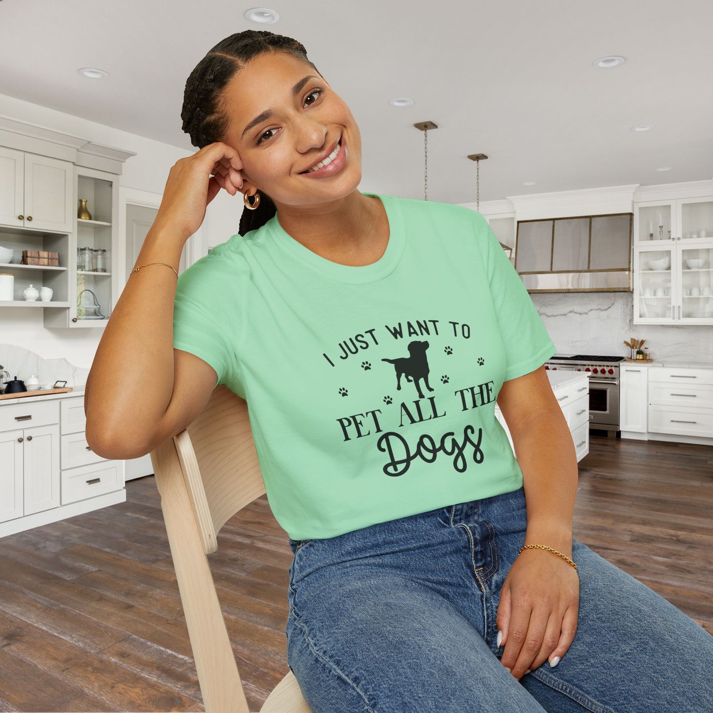 I Just Want To Pet All The Dogs Adult T-shirt