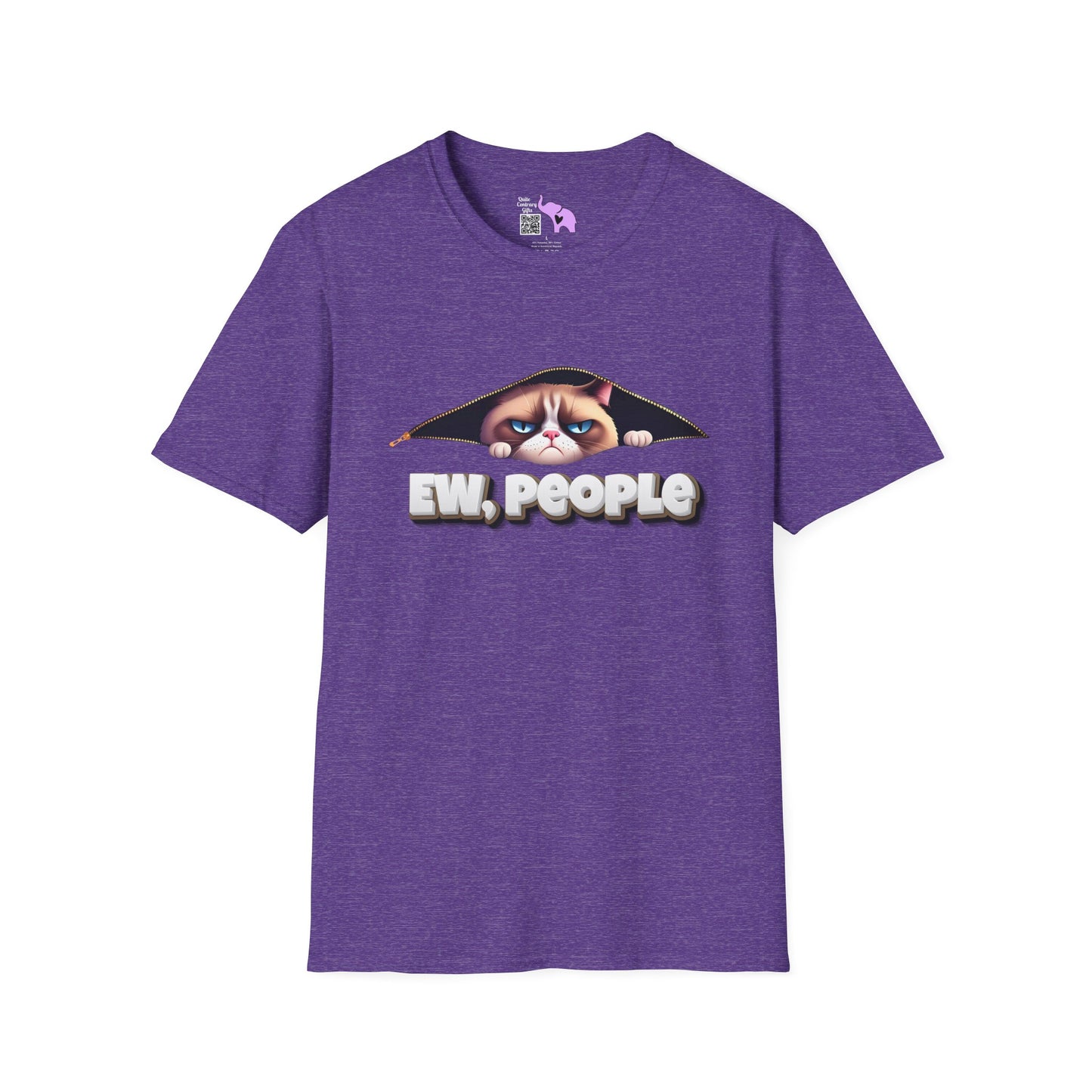 Ew People Grumpy Cat Adult T-shirt