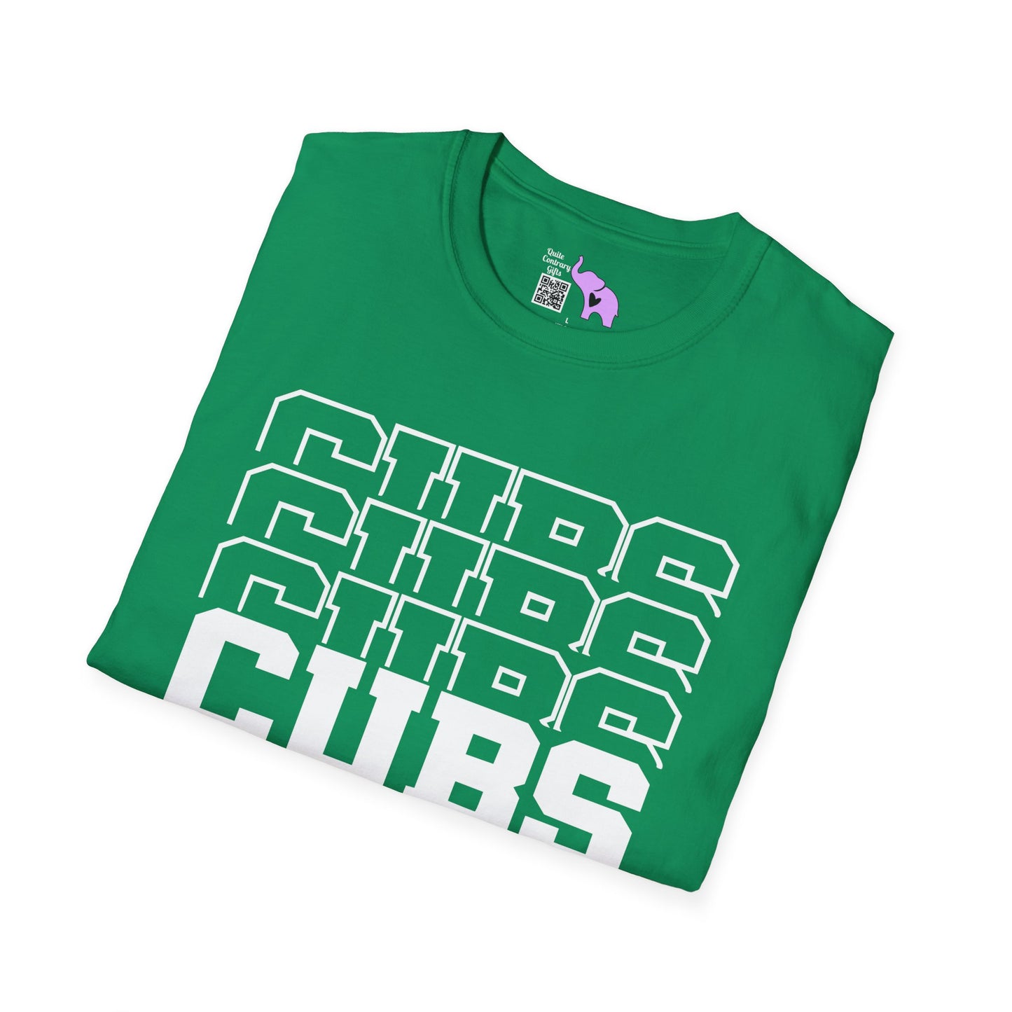 Cubs (Stacked) Adult T-shirt