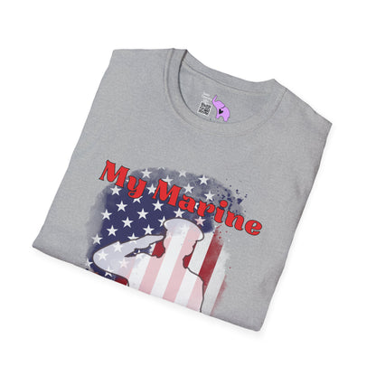 My Marine My Son (Mom) Adult T-shirt